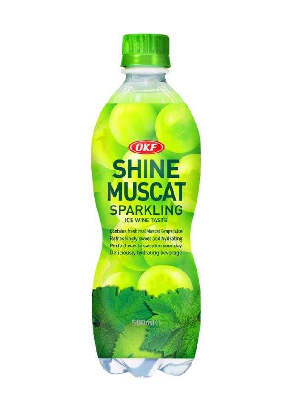 [OKF] Shine Muscat with Aloe Sparkling สปาร์คกลิ้ง รสไชน์ มัสแคท ผสมว่านหางจระเข้ 500ml.