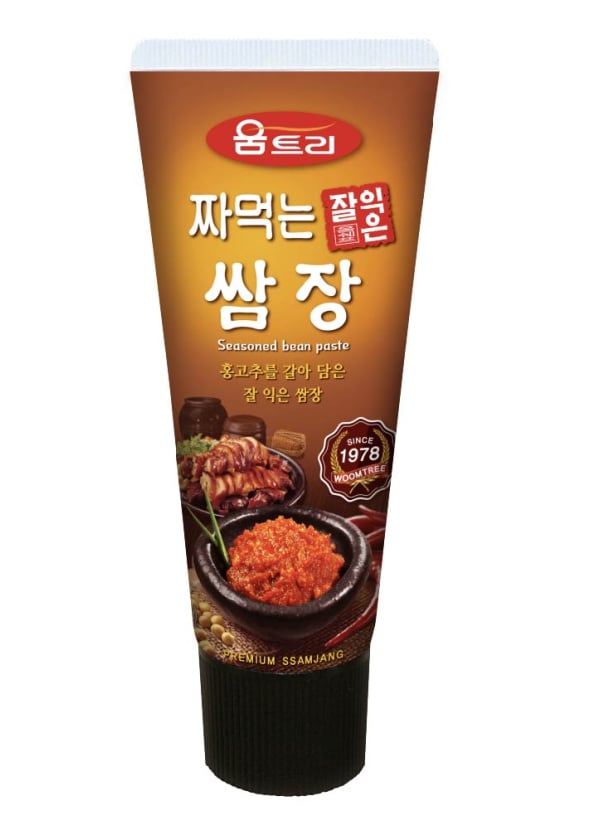 [WOOMTREE] Seasoned Bean Paste Sauce ซอสซัมจัง น้ำจิ้มเต้าเจี้ยวเกาหลี แบบหลอด ตราวูมทรี  120g.