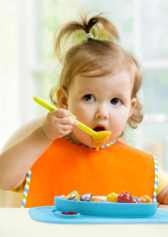 [FIRGI] Silicone Food Tray ถาดอาหารเด็ก จานดูด ซิลิโคน จานใส่อาหารสำหรับเด็กเล็ก 