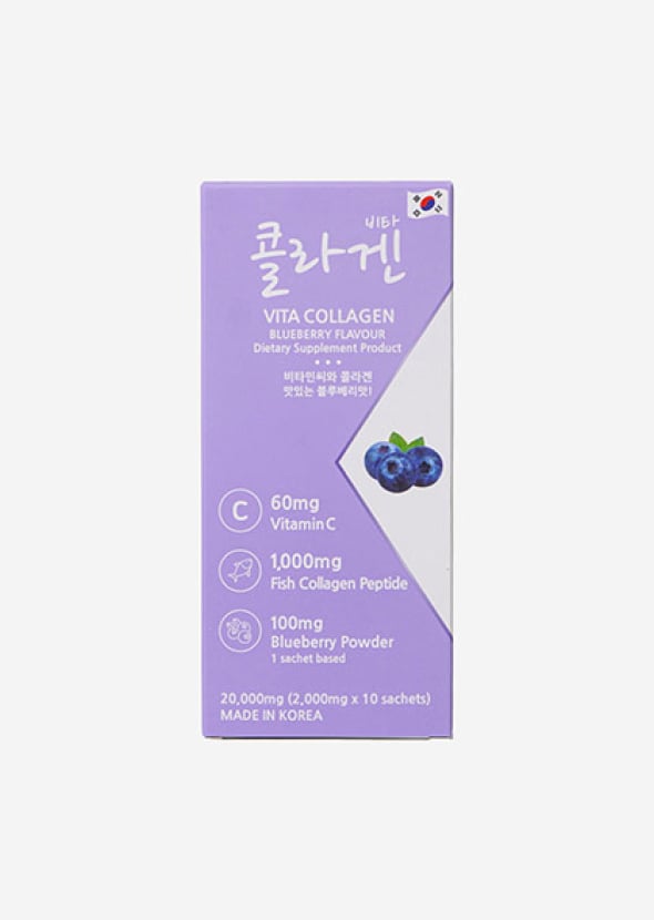 [MEMBERK] Vita Collagen Blueberry คอลลาเจนเปปไทด์จากปลา  1,000 mg  รสบลูเบอร์รี่   10  ซอง