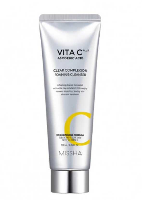 [Missha] Vita c Plus Clear complexion foaming cleanser 120ml.