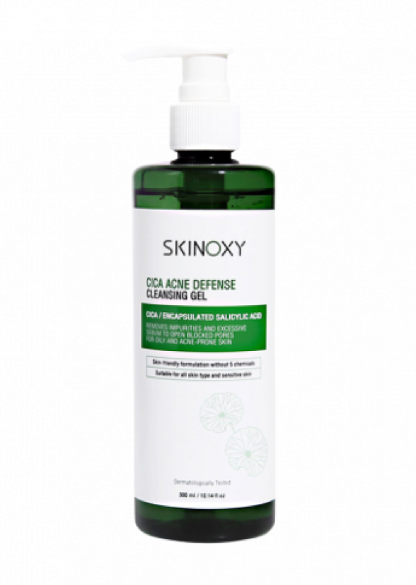 [SKINOXY ] Cica Acne Defense Cleansing Gel 300ml.
