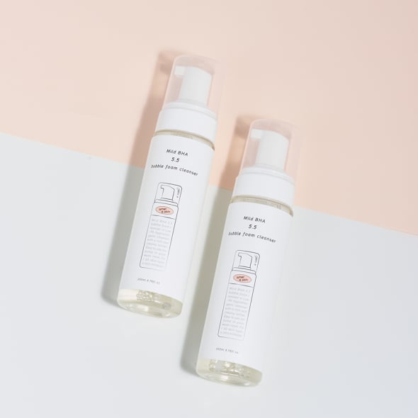 [WHATASKIN]  Mild BHA 5.5 Bubble Foam Cleanser 200ml.+ FREE GIFT