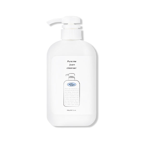 [WHATASKIN] Pure me Foam Cleanser 500g.+ FREE GIFT