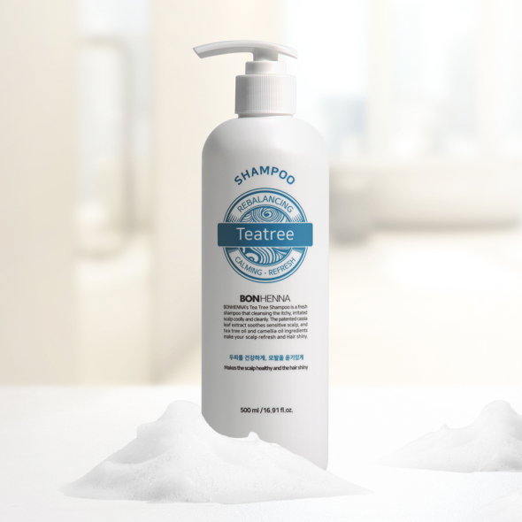 [Bonhenna] Rebalancing TeaTree shampoo 500ml /  Natural Surfactant Natural Shampoo