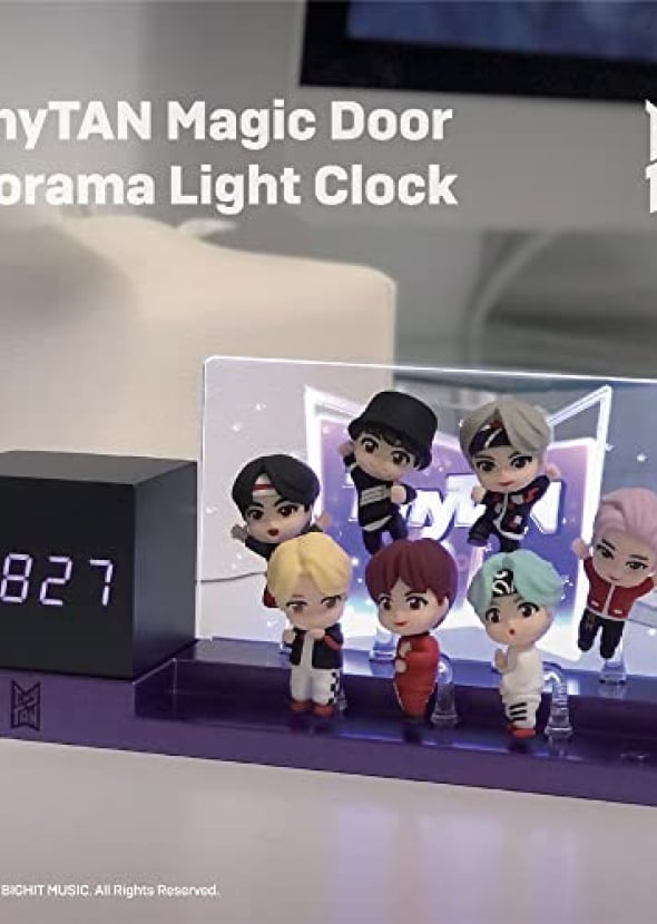 [BTS] TinyTAN  Magic Door Diorama Light Clock (Mic drop ver.)