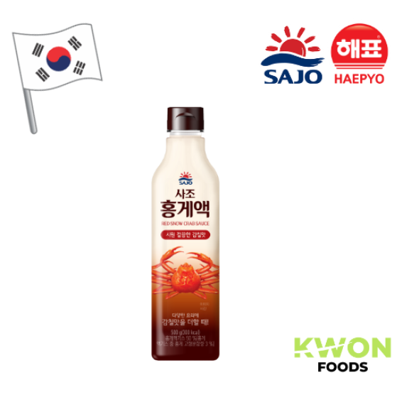 [SAJO HAEPYO] เรด สโนว์แครบ ฟิช ซอส (น้ำปลาที่ทำจากปูหิมะแดง) 500g.