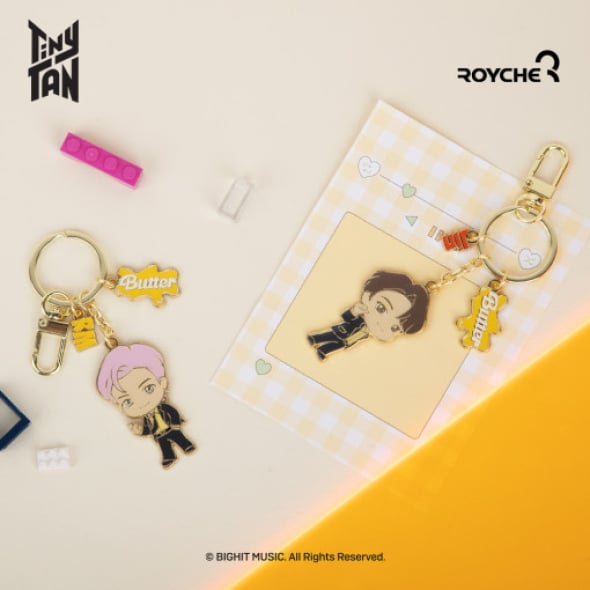 [BTS] TinyTAN  Butter  Metal Keyring