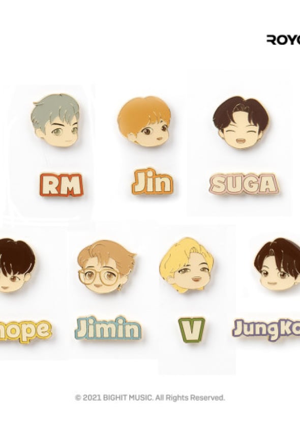 [BTS] TinyTAN Dynamite Metal Pin Badge