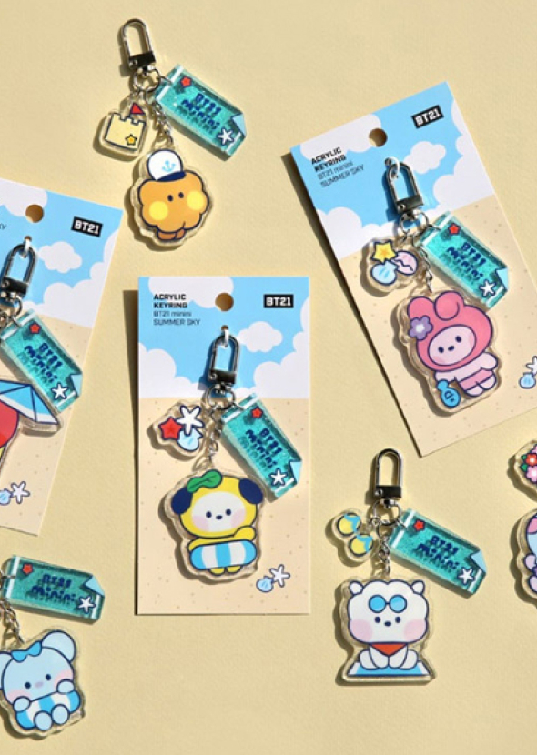 [BT21] Minini Acrylic Keyring Summer Sky