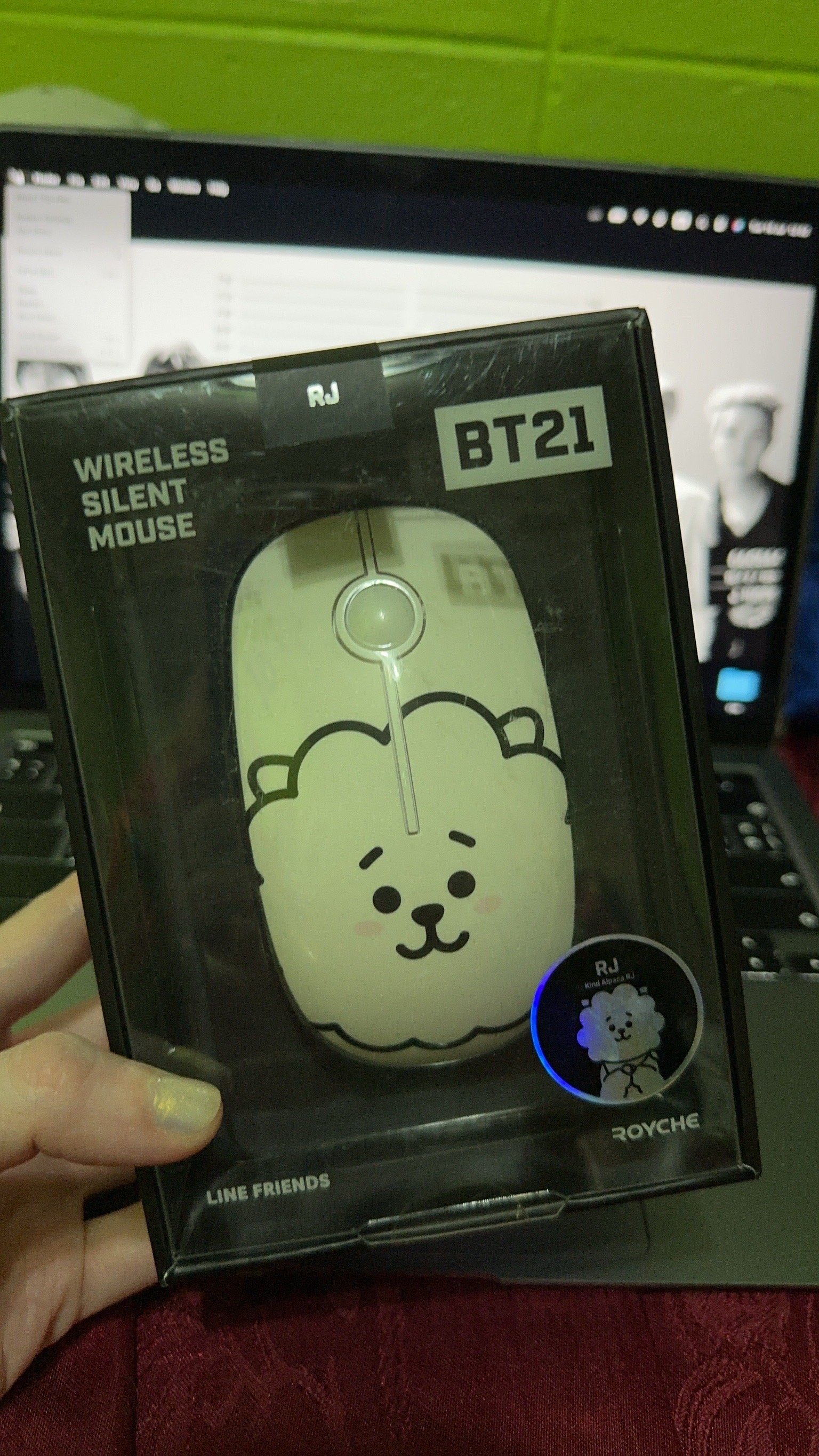 [BT21] FACE WIRELESS SILENT MOUSE