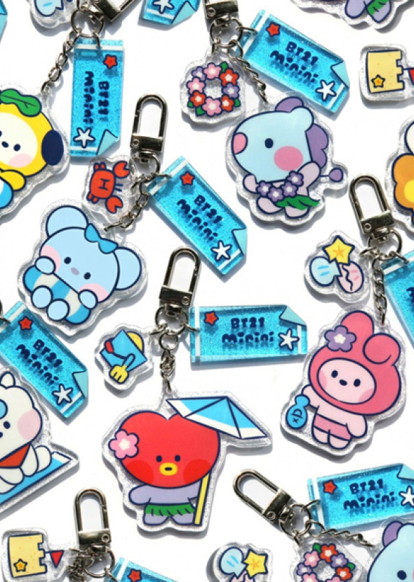 [BT21] Minini Acrylic Keyring Summer Sky