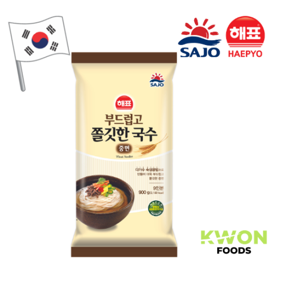 [SAJO HAEPYO] จองมยอน บะหมี่ข้าวสาลีเส้นหนา 900g.