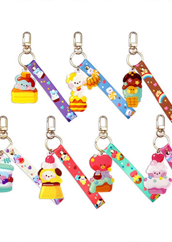 [BT21] Minini Acrylic Strap Keyring Sweetie