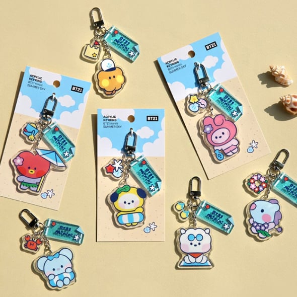 [BT21] Minini Acrylic Keyring Summer Sky