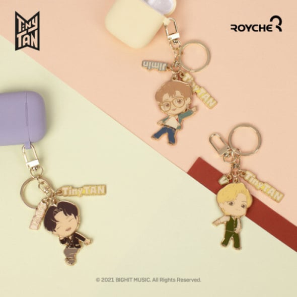 [BTS] TinyTAN Dynamite Metal Keyring