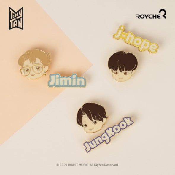 [BTS] TinyTAN Dynamite Metal Pin Badge