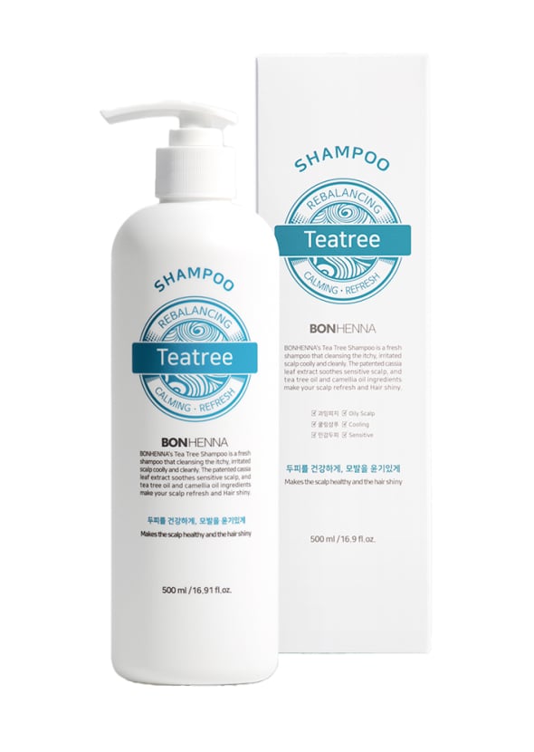 [Bonhenna] Rebalancing TeaTree shampoo 500ml /  Natural Surfactant Natural Shampoo