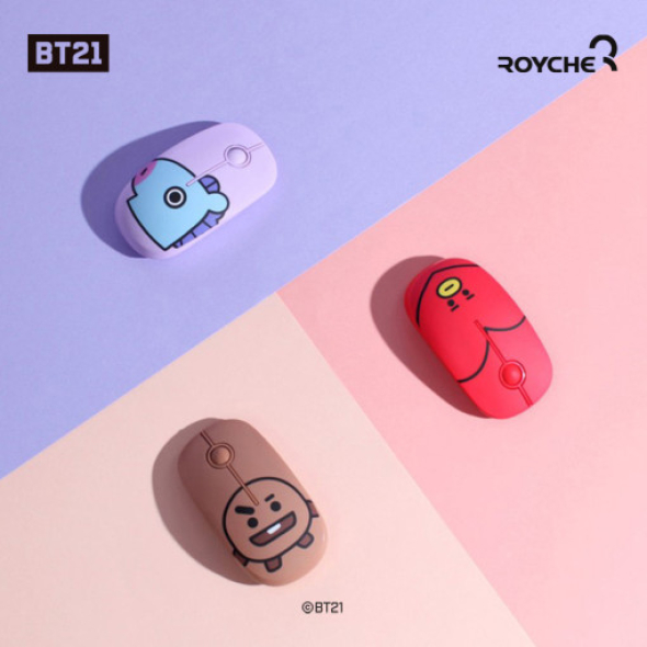 [BT21] FACE WIRELESS SILENT MOUSE