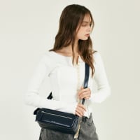  [MCLANEE] Kina shoulder and cross bag - Navy