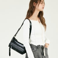 [MCLANEE] Kina shoulder and cross bag - Black