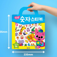 [PINKFONG] Sticker Bag สติกเกอร์การ์ตูน ตัวเลข ติดแล้วลอกออกได้ กระดานสติกเกอร์