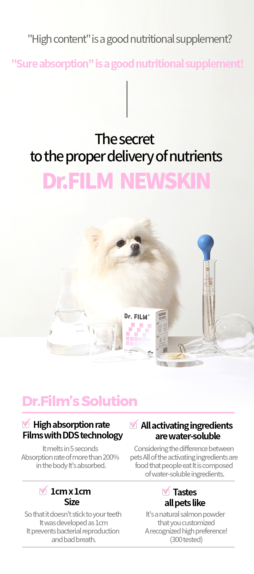 ดร.ฟิล์ม นิวส์คิน แมว, อาหารเสริมสุนัข, ฟิล์มไบโอตินคอลลาเจน, อาหารเสริมโรคผิวหนังอักเสบ 30 ชนิด